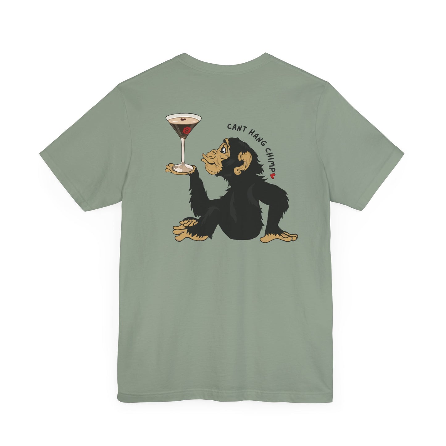 CANT HANG CHIMP kiss t-shirt