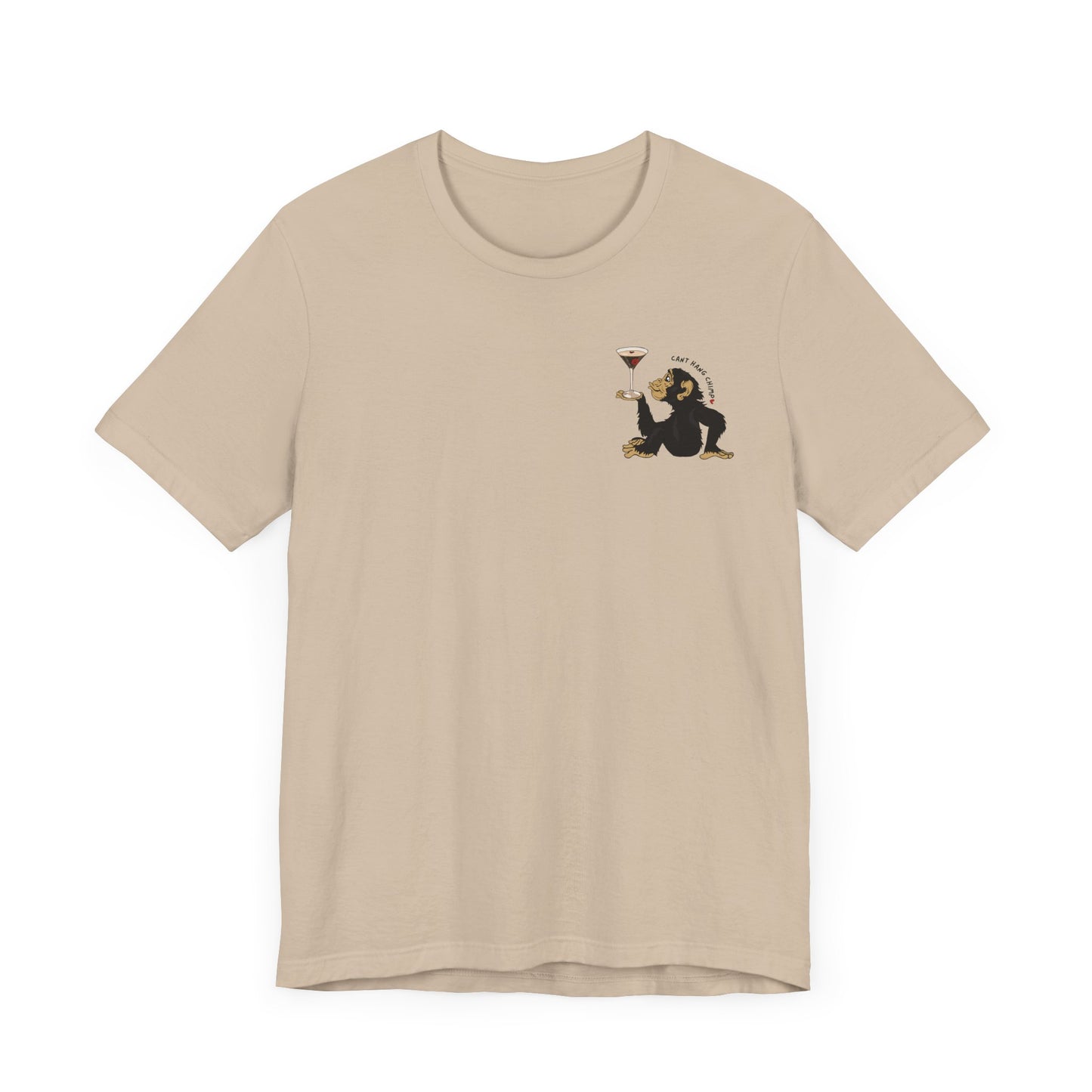 CANT HANG CHIMP kiss t-shirt