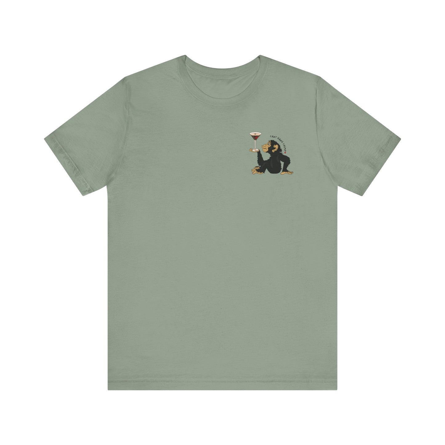 CANT HANG CHIMP kiss t-shirt
