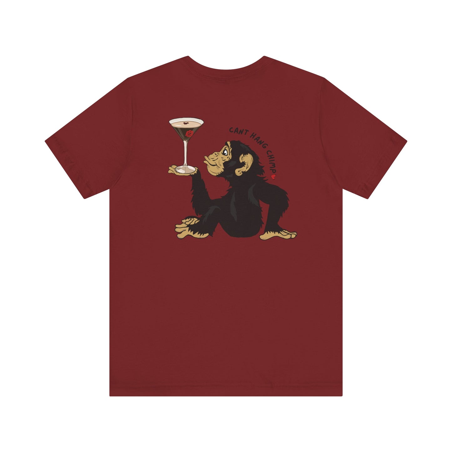 CANT HANG CHIMP kiss t-shirt