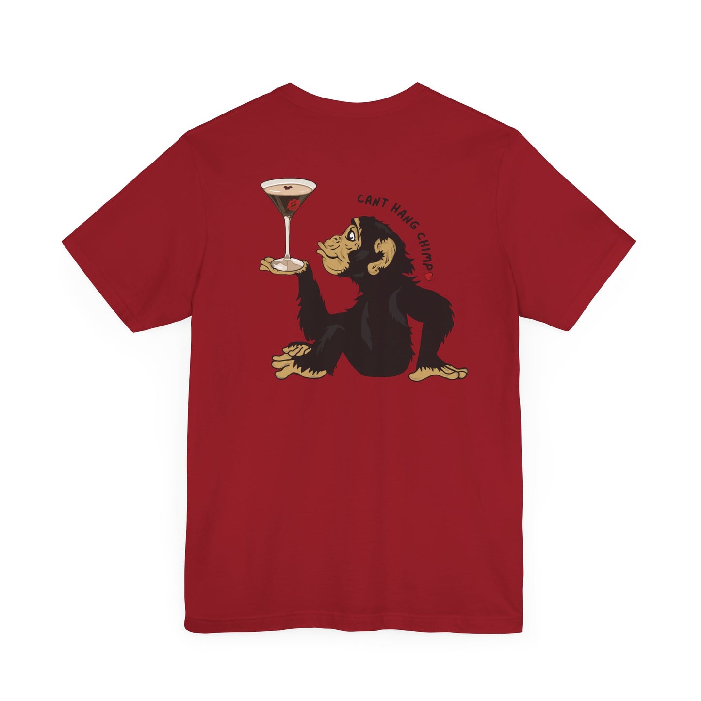 CANT HANG CHIMP kiss t-shirt