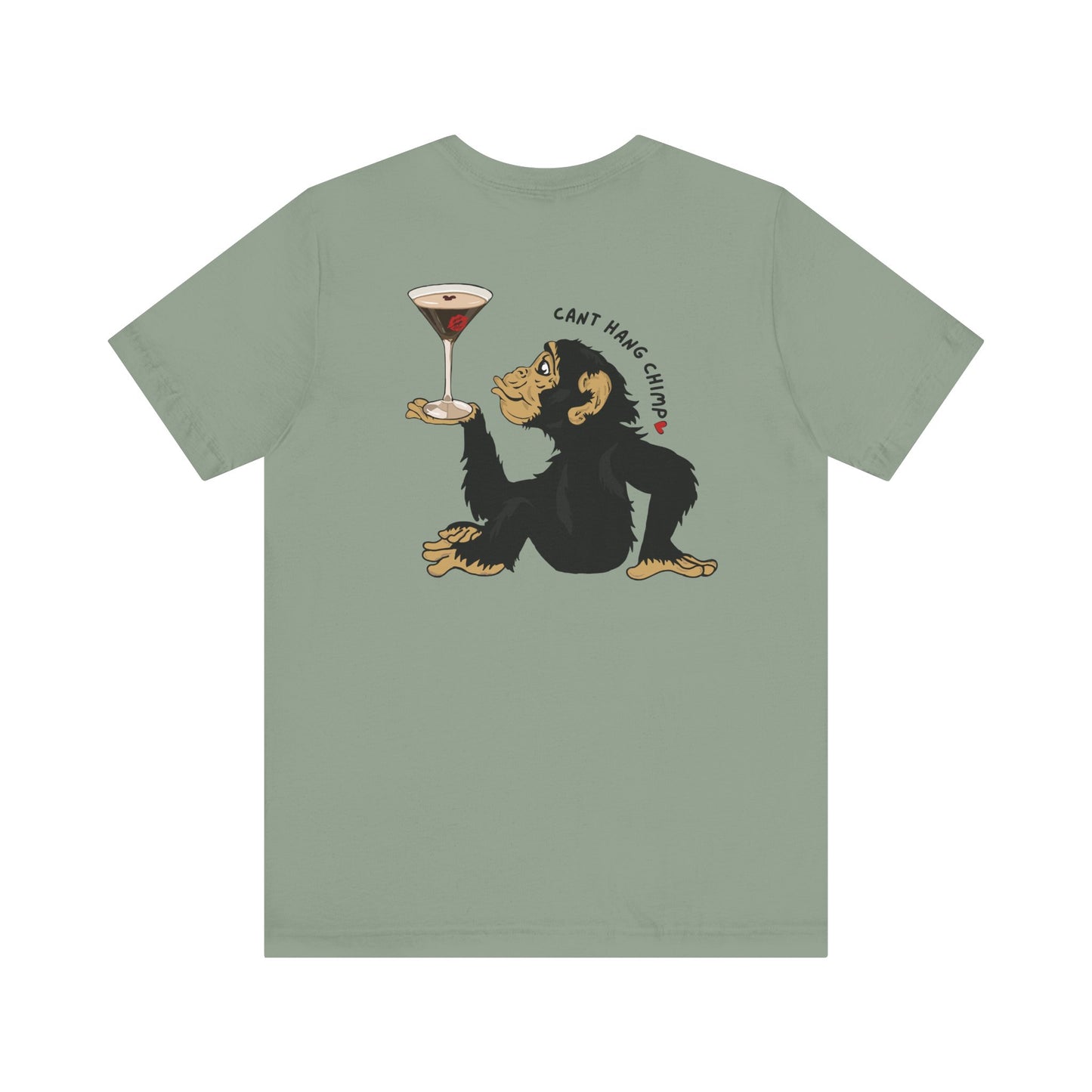 CANT HANG CHIMP kiss t-shirt