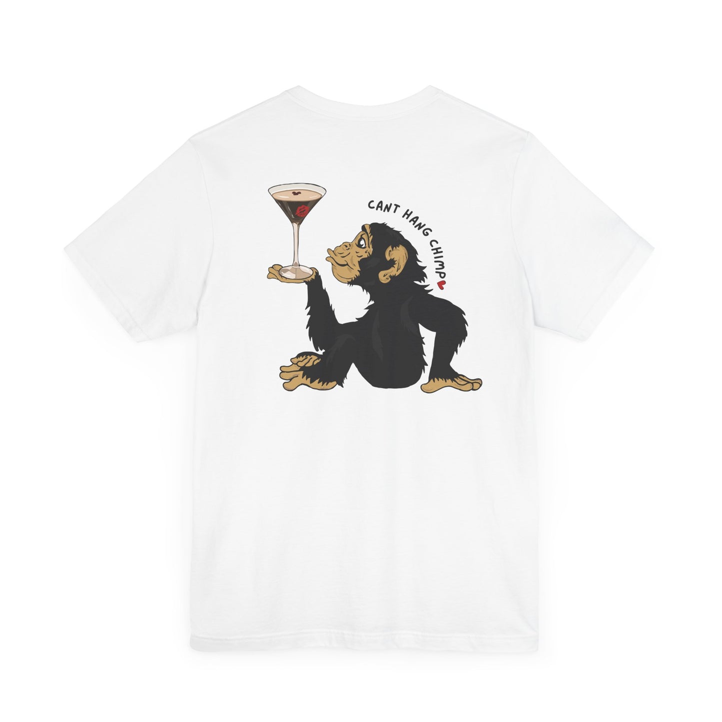 CANT HANG CHIMP kiss t-shirt