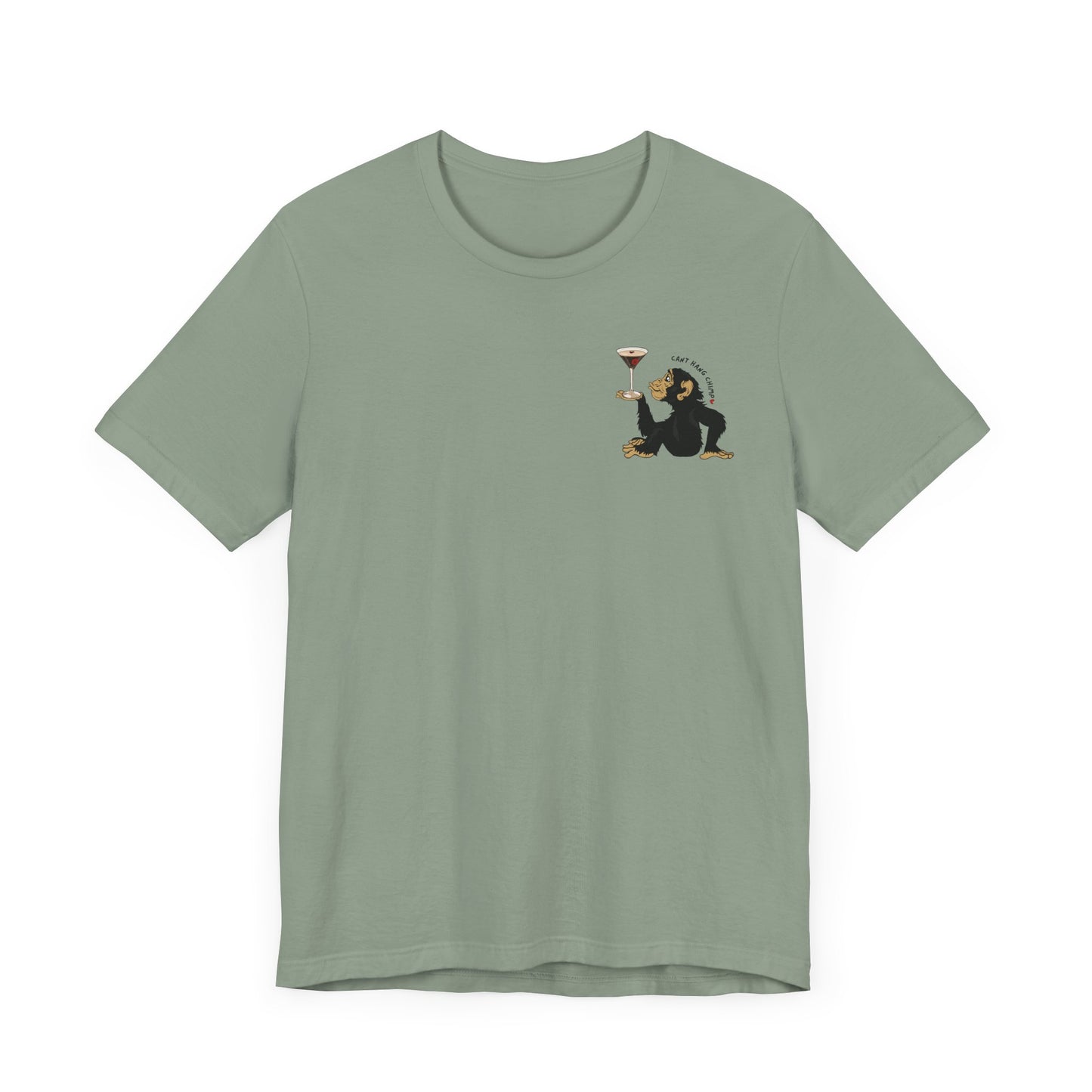 CANT HANG CHIMP kiss t-shirt