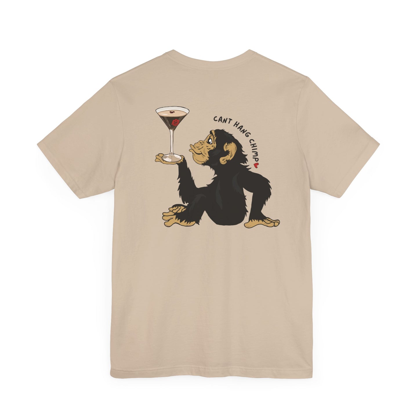 CANT HANG CHIMP kiss t-shirt