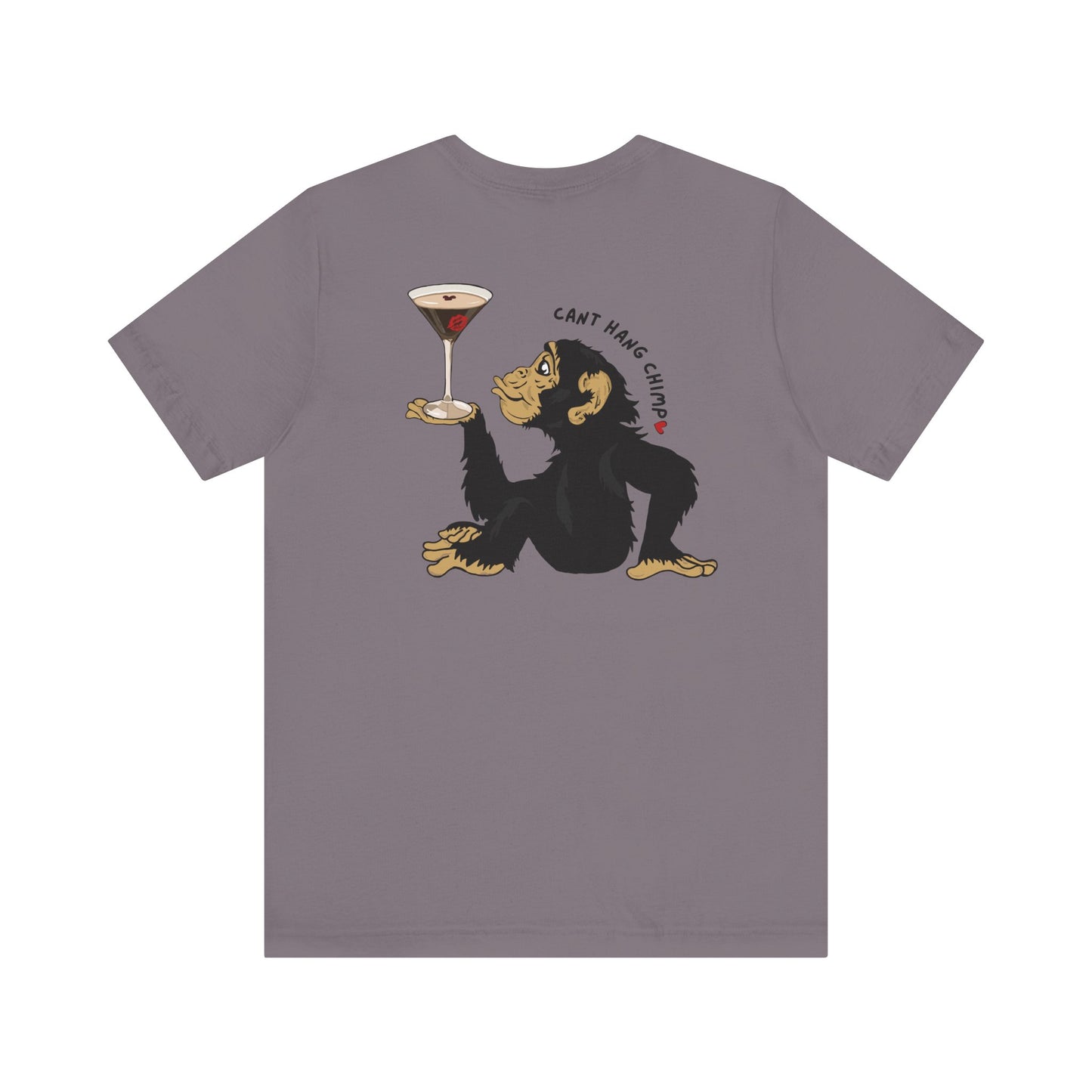 CANT HANG CHIMP kiss t-shirt