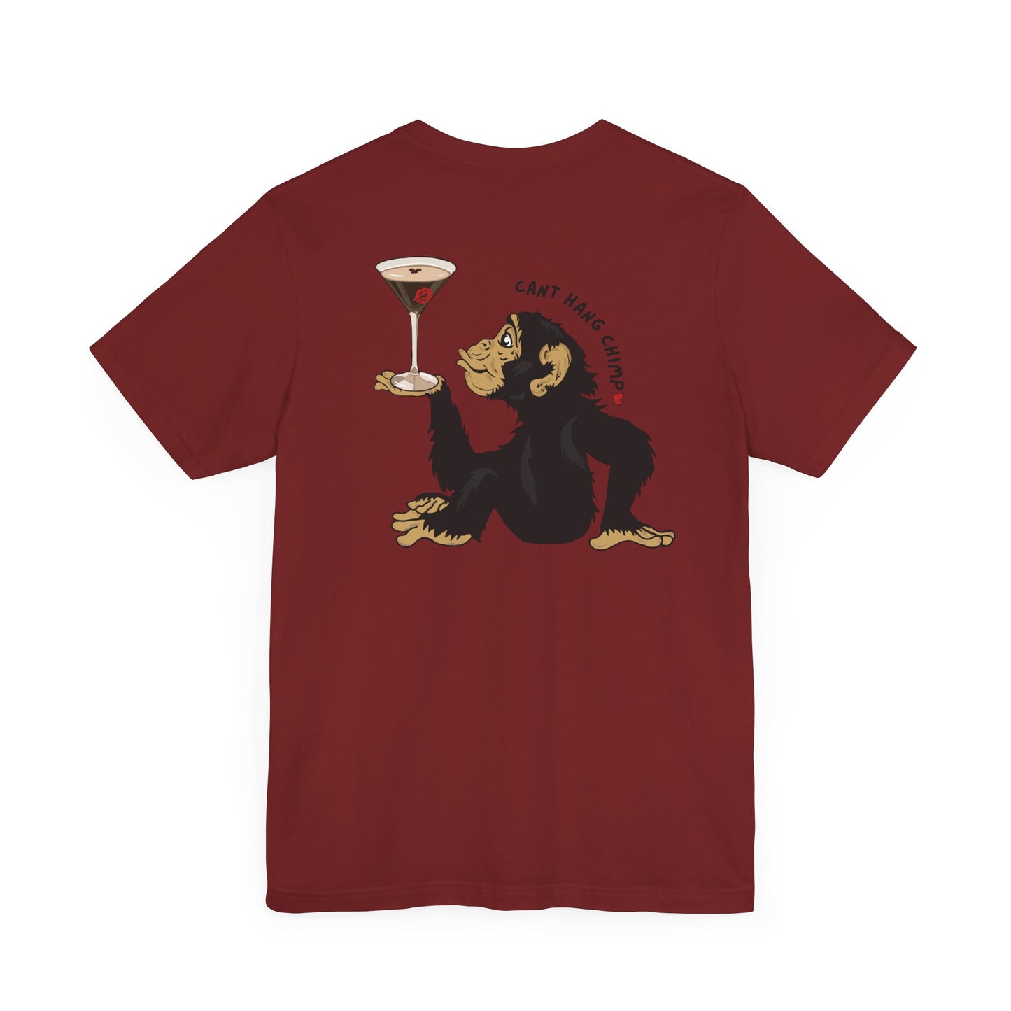 CANT HANG CHIMP kiss t-shirt