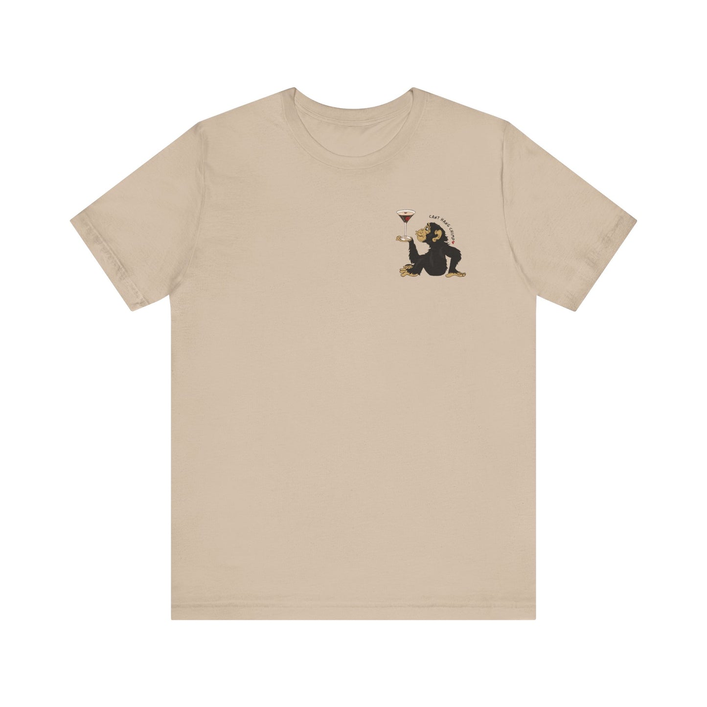 CANT HANG CHIMP kiss t-shirt
