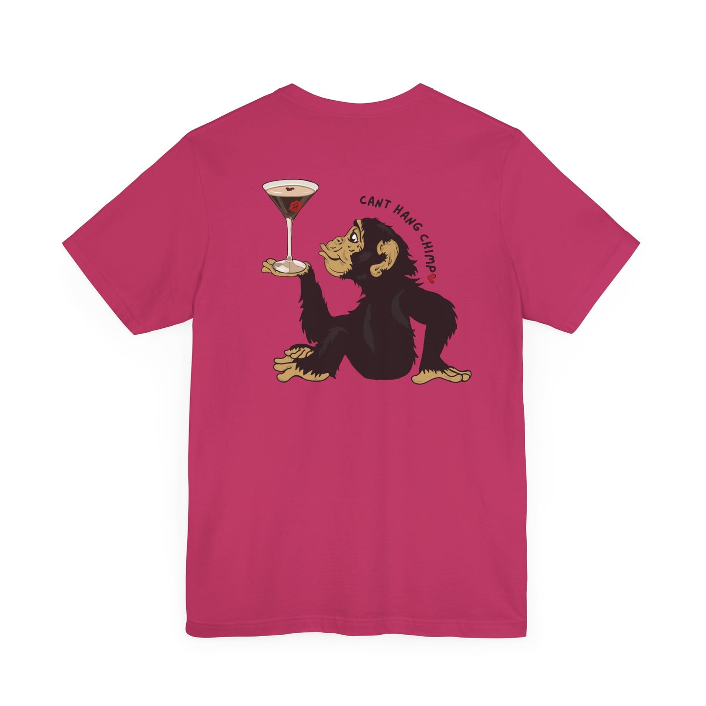 CANT HANG CHIMP kiss t-shirt