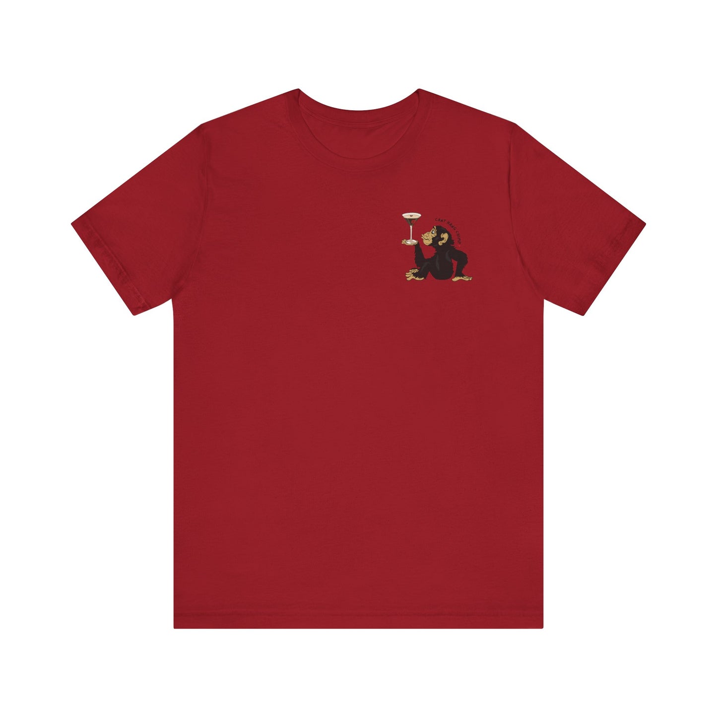 CANT HANG CHIMP kiss t-shirt