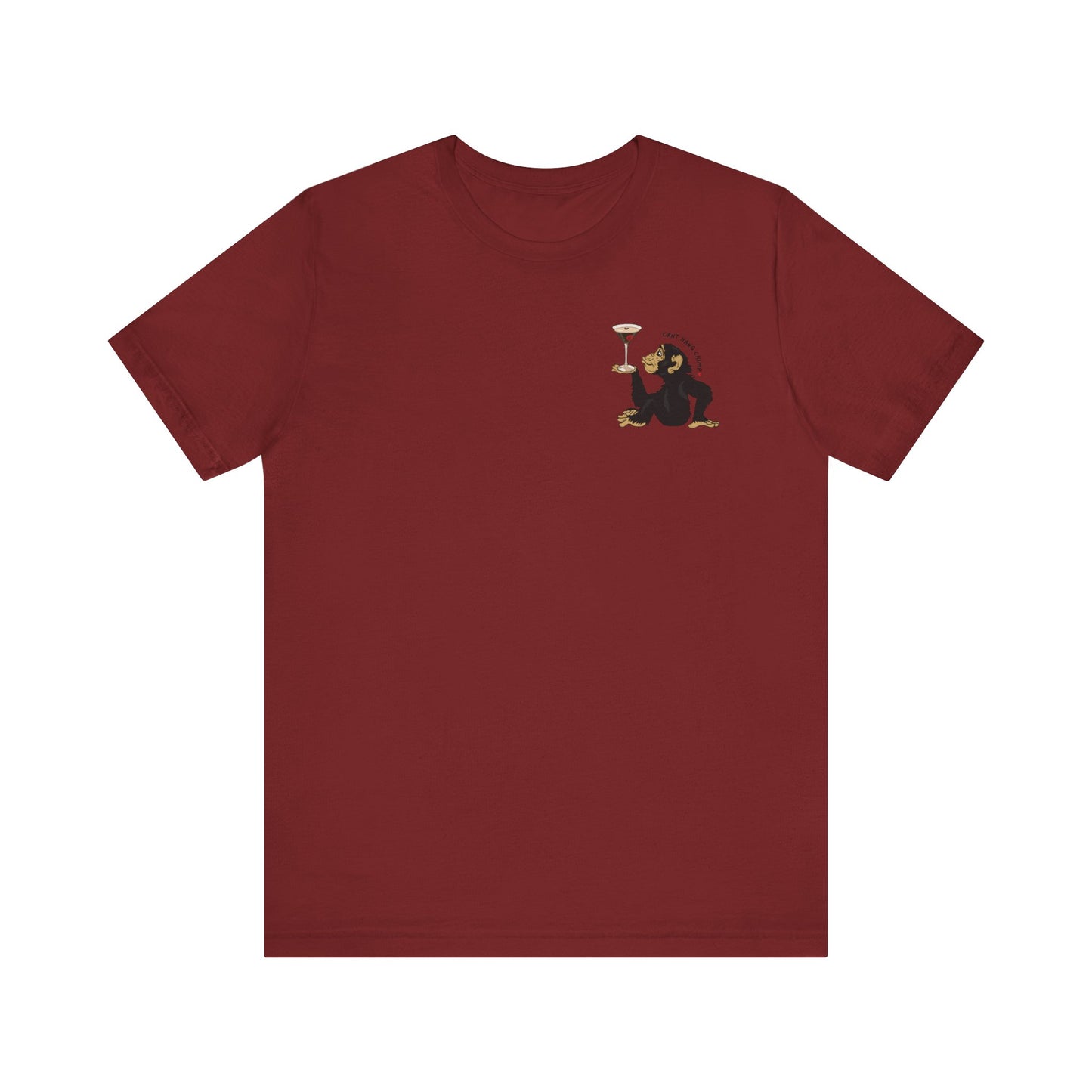 CANT HANG CHIMP kiss t-shirt
