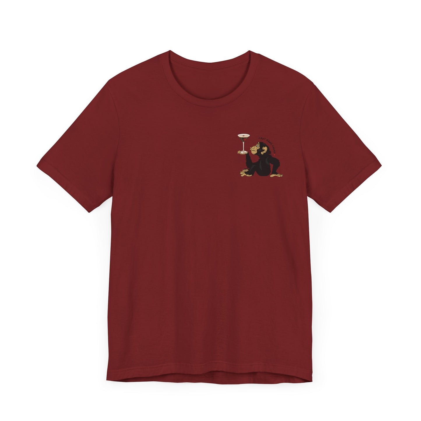 CANT HANG CHIMP kiss t-shirt