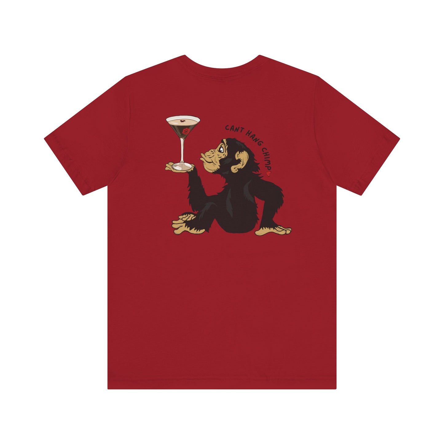 CANT HANG CHIMP kiss t-shirt