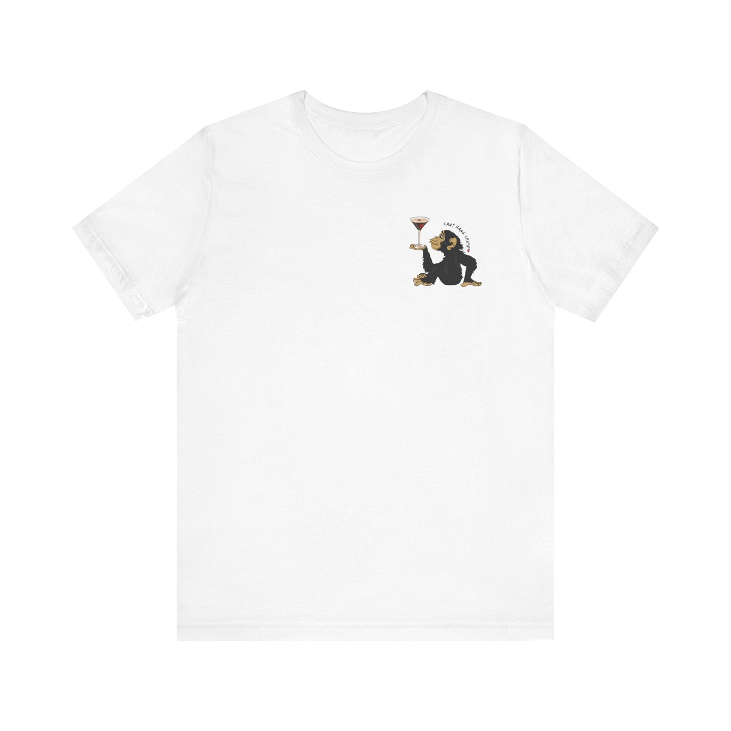 CANT HANG CHIMP kiss t-shirt
