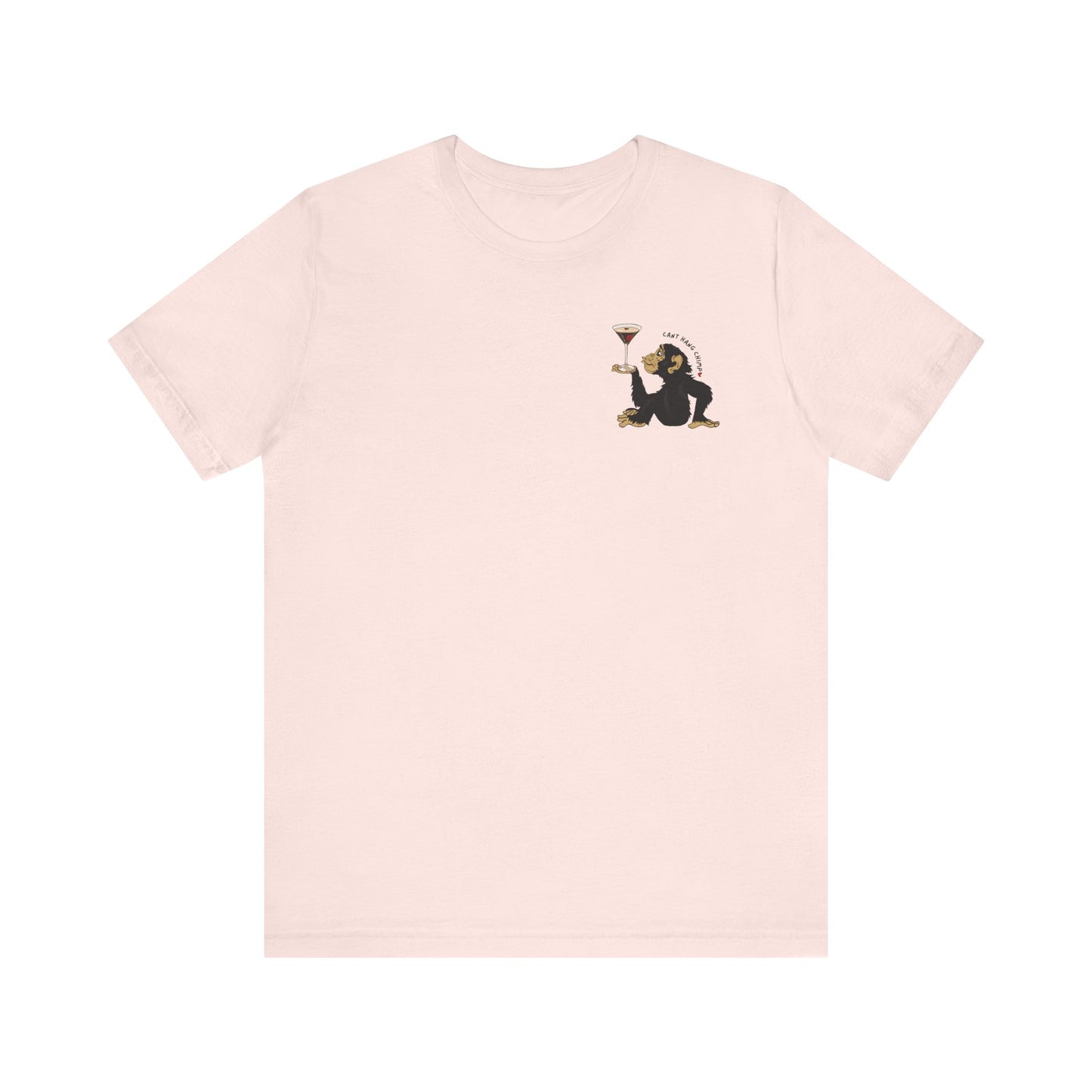 CANT HANG CHIMP kiss t-shirt